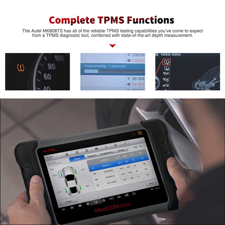 Autel MK808 complete TPMS function tool